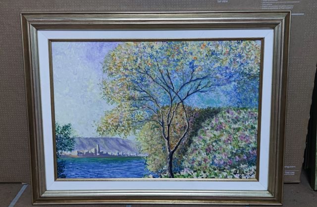 Cuadro al óleo - Paisaje multicolor