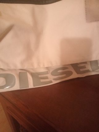 Borsa Diesel vintage bianca e grigia