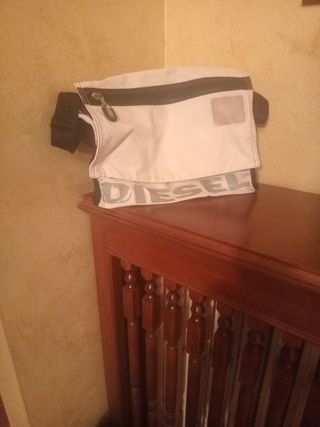 Borsa Diesel vintage bianca e grigia