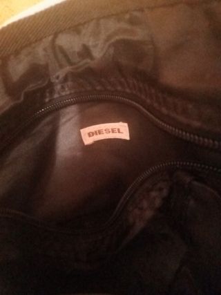 Borsa Diesel vintage bianca e grigia