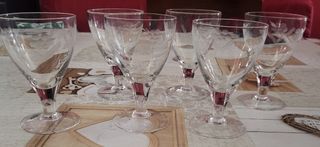 Set 6 Bicchierini Vintage Trasparenti