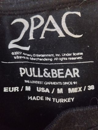 Camiseta Tupac - Negra