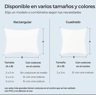 Toldo Vela 3x5m