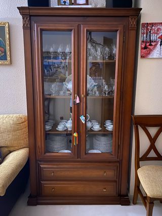 Vitrina madera maciza
