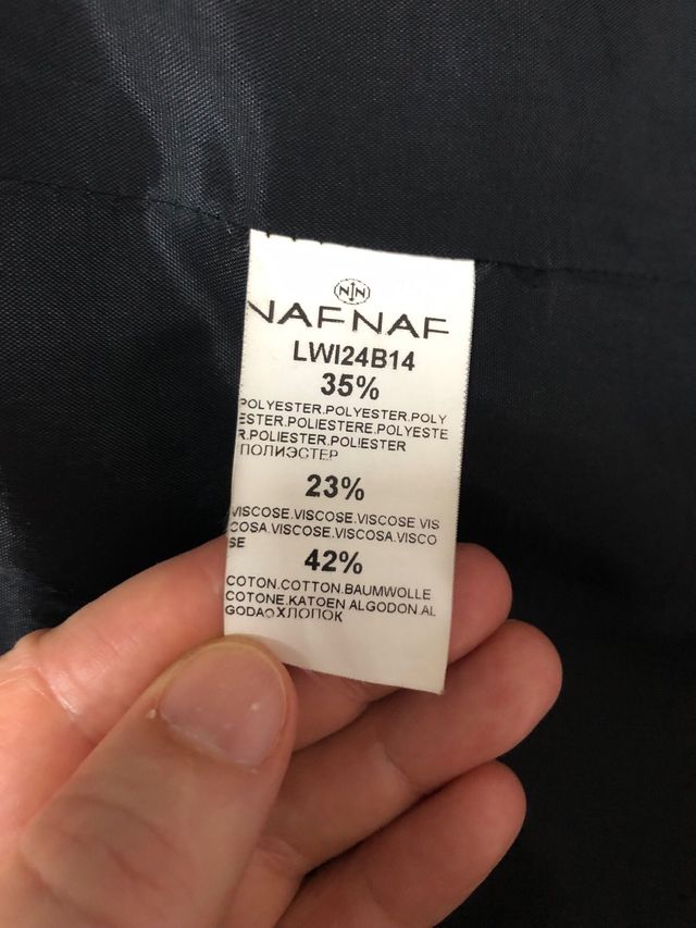 Abrigo Naf Naf Gris - Talla S