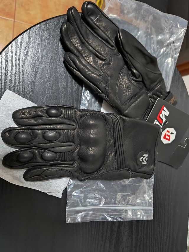 Guantes moto cuero Talla L