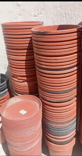 Macetas PVC 12L - Marrón