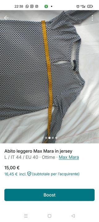 Miniabito Max Mara Jersey L/40