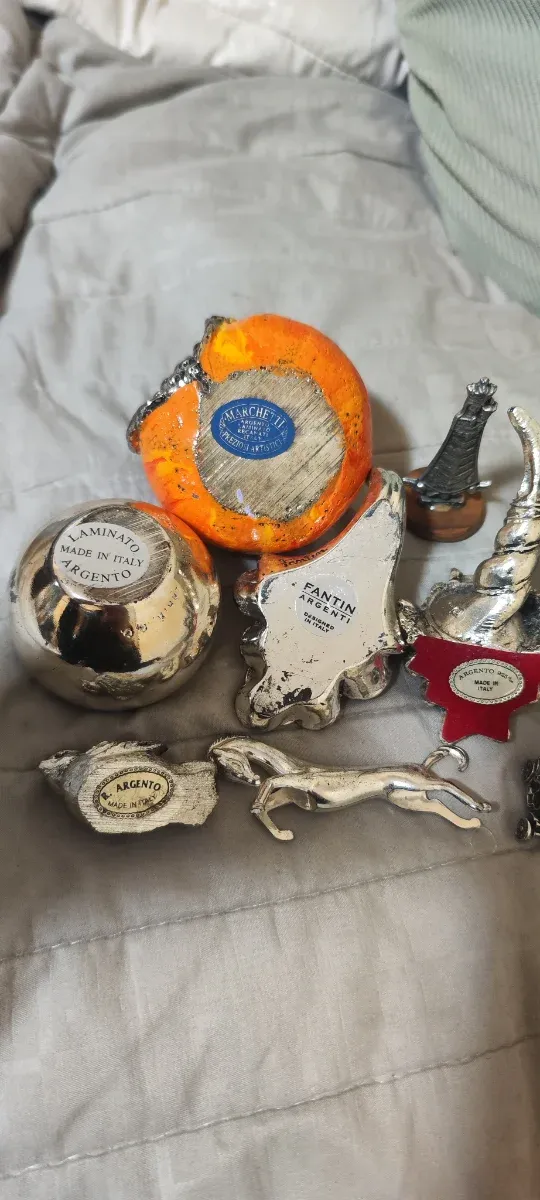 14  Miniaturas metallo argento