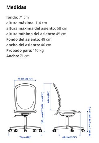 Silla oficina negra