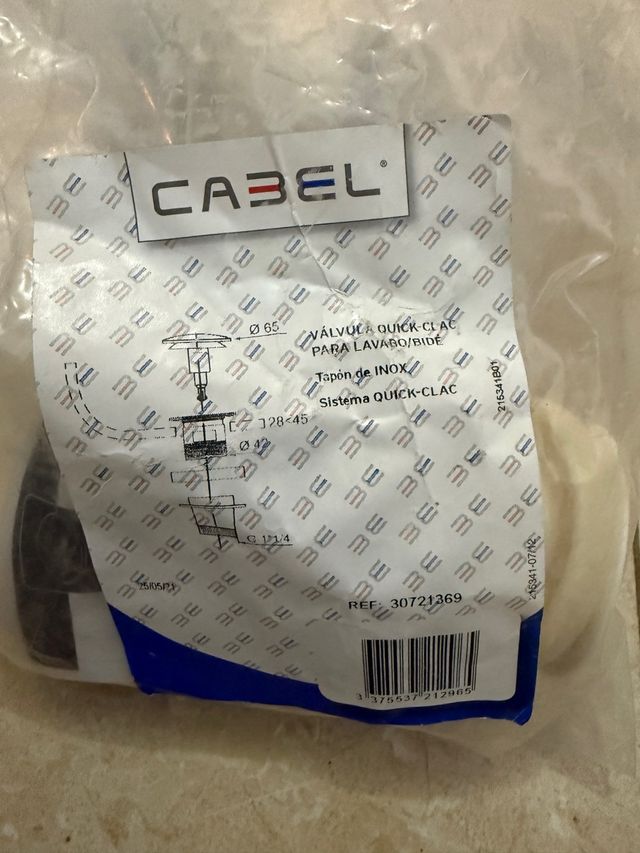 Válvula desagüe CABEL Quick-Clac