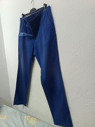 Pantalón chino Tommy Hilfiger azul marino 00s
