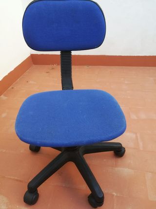 Silla escritorio azul - 15€