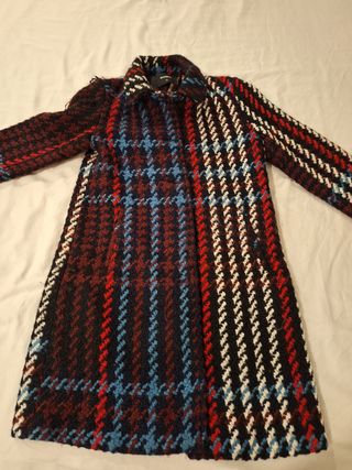 Abrigo Desigual estampado cuadros talla S