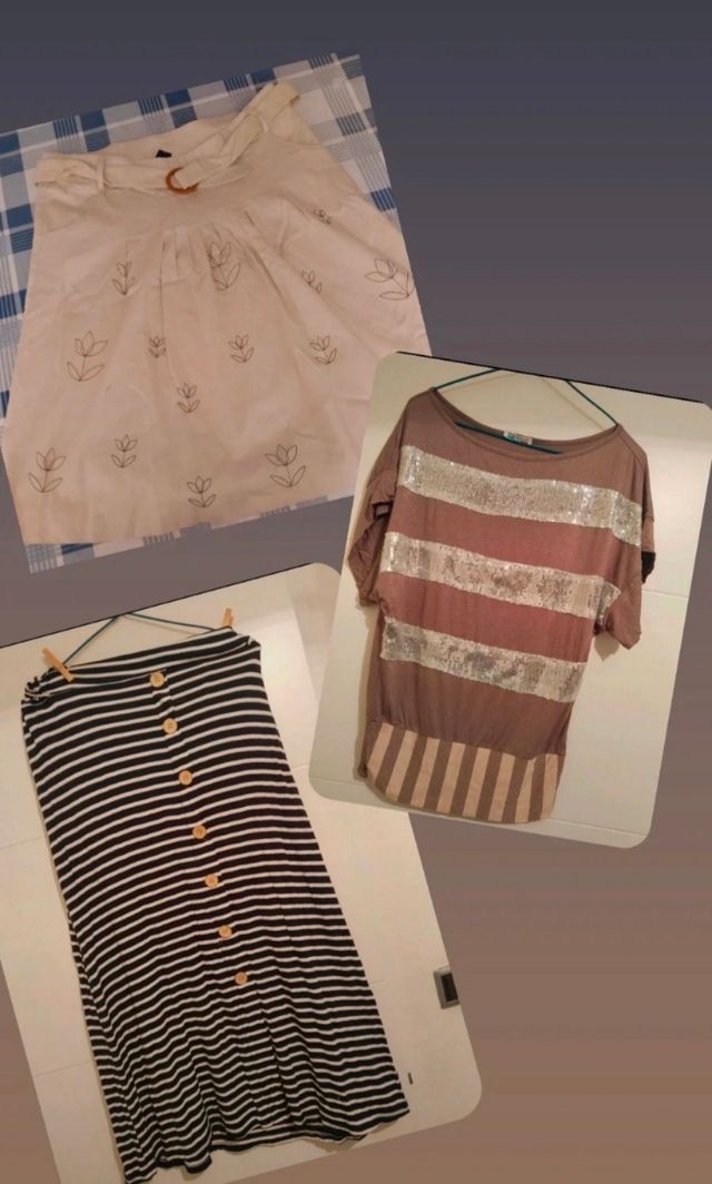 Lote 3 faldas+3 camisetas verano