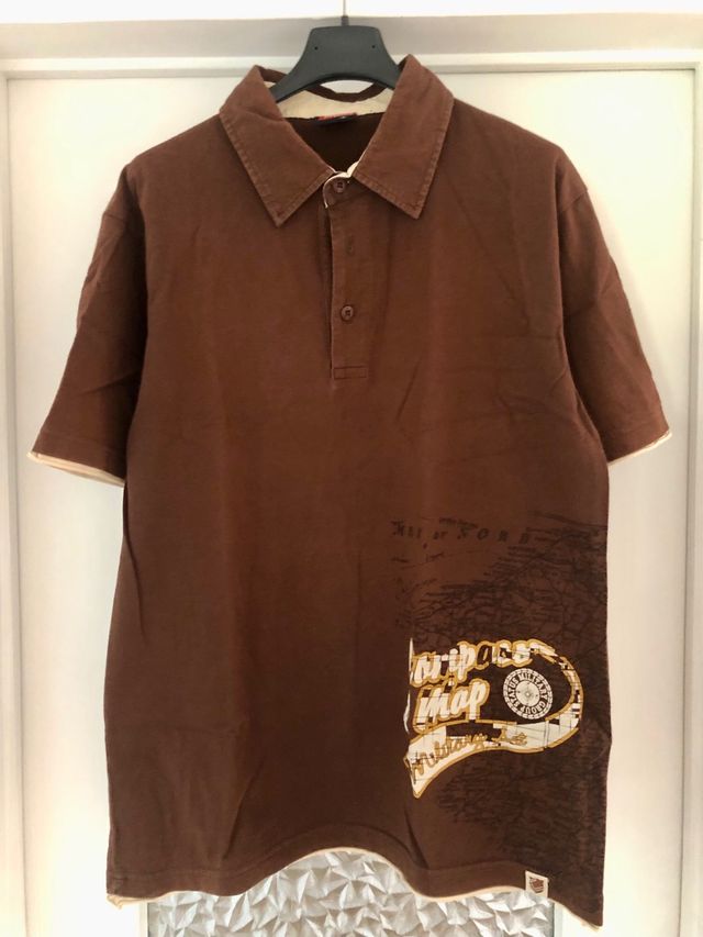 Polo Uomo Marrone Urban Outfitters