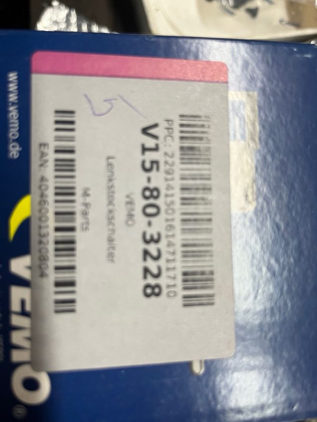 Interruptor intermitente+Tempomat VEMO