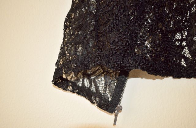 Blusa Zara negra encaje