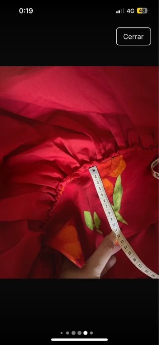 Traje Flamenca Rojo y Verde