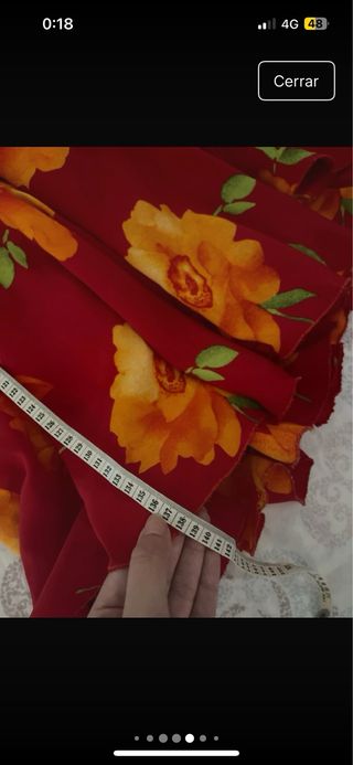 Traje Flamenca Rojo y Verde