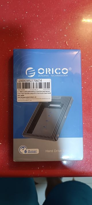 Adaptador Disco Duro HDD o SSD SATA 2,5" a 3,5"