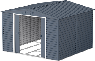 Casetas de jardín ALPINE Duramax Alpine 10x10 gris