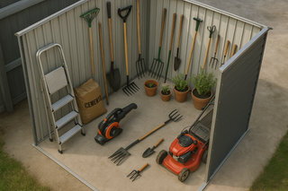 Casetas de jardín ALPINE Duramax Alpine 10x10 gris