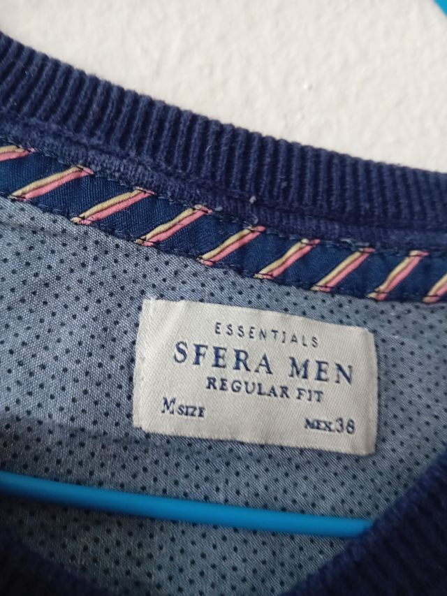 Jersey Esfera Men azul - Cuello pico