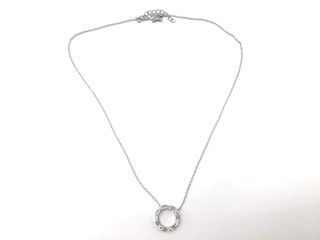 collar plata 925mm con piedra con circonita 19 5cm