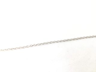 cadena plata 925mm con piedra con circonita 19 2.5cm