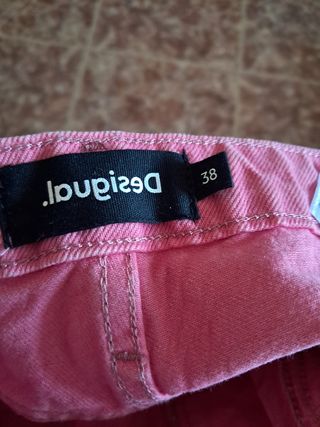 Pantalones Desigual Rosa Pantera - 38