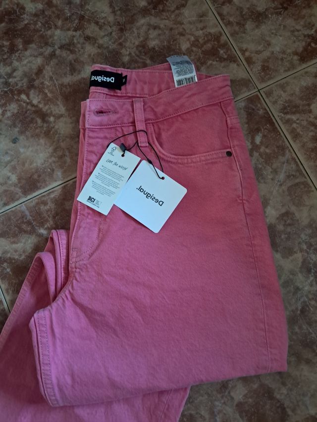 Pantalones Desigual Rosa Pantera - 38