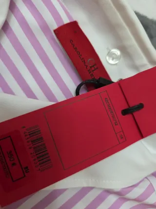 Camisa Carolina Herrera rayas rosa