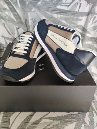 Zapatillas Armani Exchange 42 Beige/Azul