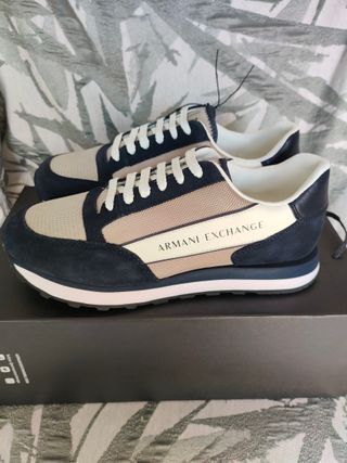 Zapatillas Armani Exchange 42 Beige/Azul