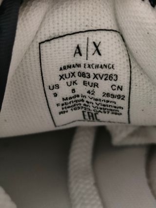 Zapatillas Armani Exchange 42 Beige/Azul