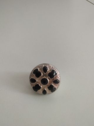 Anillo Tous plata negro