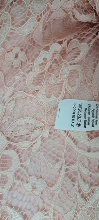 Vestido encaje rosa fiesta