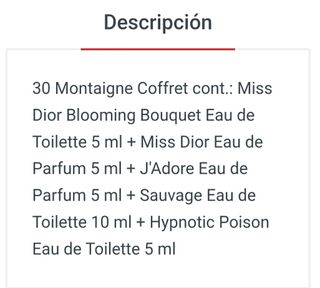 Miniaturas perfume Dior 