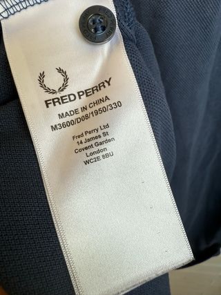 Polo azul oscuro FRED PERRY talla XXL