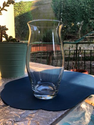 Vaso vetro trasparente