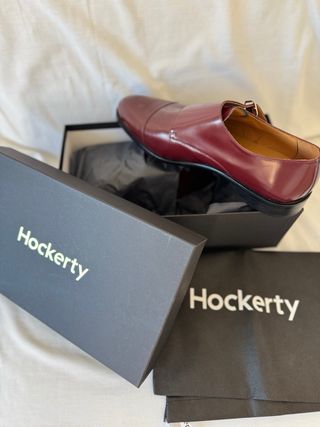 Zapatos Hockerty granate  - Hebilla doble
