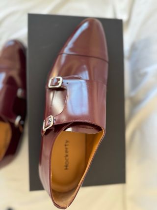 Zapatos Hockerty granate  - Hebilla doble