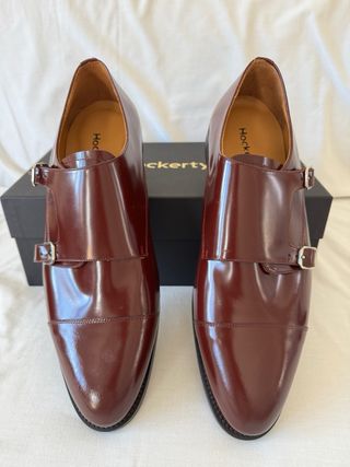 Zapatos Hockerty granate  - Hebilla doble