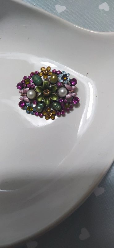 Spilla vintage multicolor