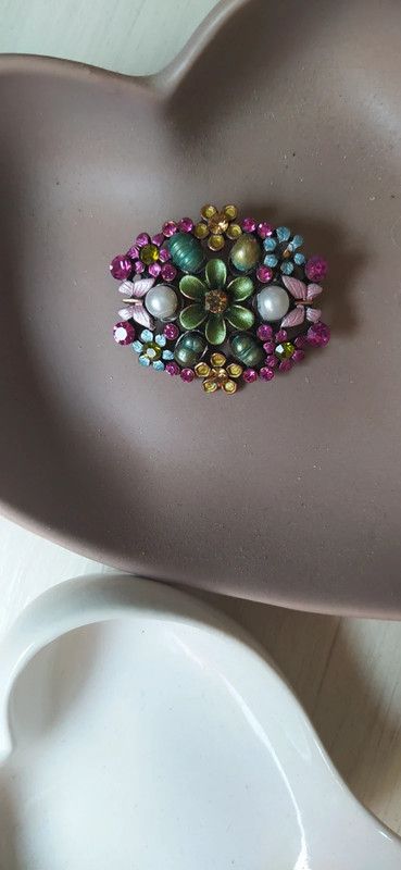 Spilla vintage multicolor