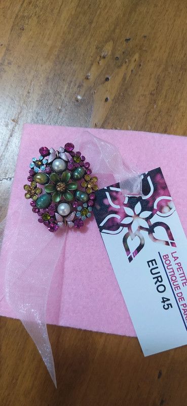 Spilla vintage multicolor