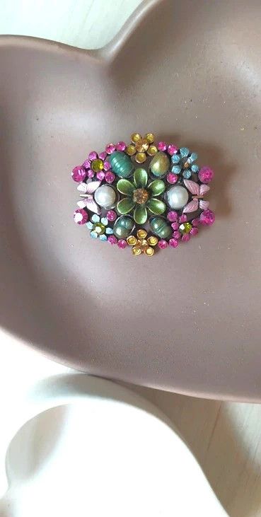 Spilla vintage multicolor