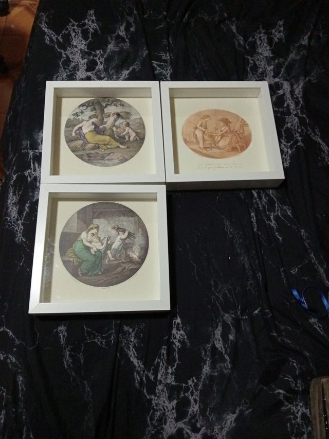 3 Marcos blancos con imágenes