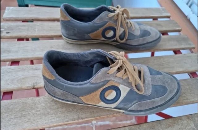 Bambas Aro grises y marrón